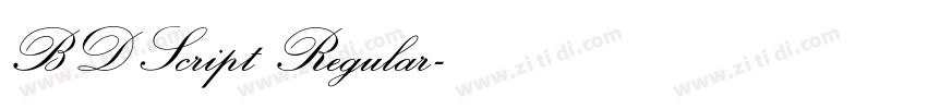 BDScript Regular字体转换
